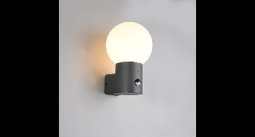 Trio Bol wandlampMures antraciet met sensor - 269869142
