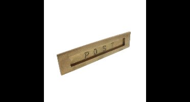 Intersteel BrievenbusPosta recht geveerd messing getrommeld - 0011.400022