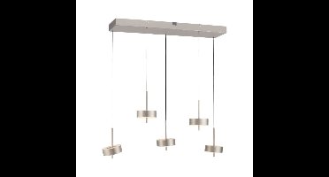 Paul Neuhaus 5-lichts hanglampQ-Rotate aluminium modern - 2249-95
