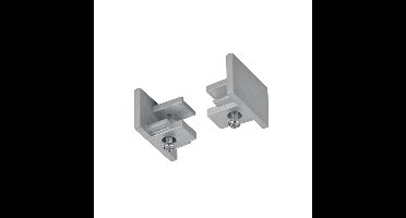 Trio Eindkap grijsDuoline voor 2-fase railverlichting - 703087