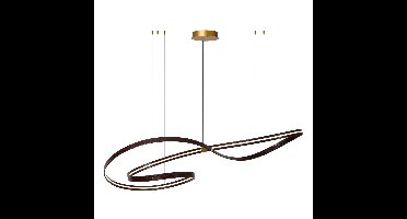 Premium by Lucide Moderne led hanglampSlalom Koffie bruin met effect - 13493/68/96