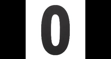 Intersteel Huisnummer 0 XXLNumbra 50cm zwart - 0023.402120