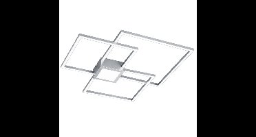 Trio Vierkante plafondlampHydra 65cm grijs - 676210407