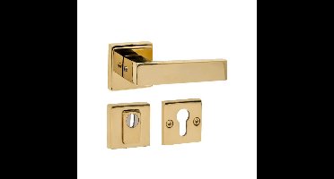 Intersteel AchterdeurbeslagsetAmsterdam vierkant messing - 0013.405727