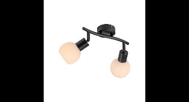 Just Light Zwarte plafondlampLoki 2-lichts - 12151-18