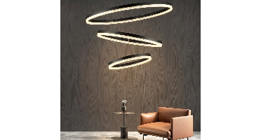 Lyora HanglampAdria zwart Ø 80cm - 9530231