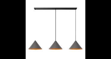 Lucide Vibes 3-lichts hanglampSpitze grijs - 21440/03/36