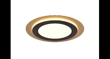 Trio Ronde design plafondlampMorgan zwart met goud - 641519280