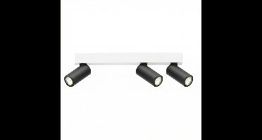 Lyora 3-lichts opbouwspotTevo Mini wit met zwart - V105130SWB