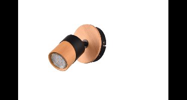Trio Plafondlamp hout met zwartAruni - 801170132