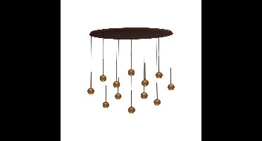 Premium by Lucide Ovale hanglampCalina 12-lichts met amber bollen - 24406/86/96