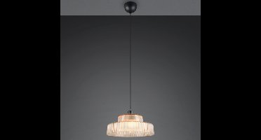 Trio Klassieke hanglampAbella amber glas - R36761013