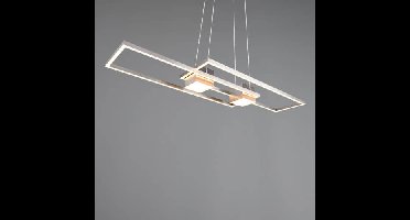 Trio Led hanglamp kantoorAlbany rvs - 347710407