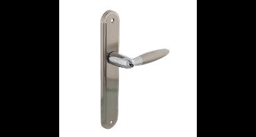 Intersteel Landelijke deurklinkElen chroom op schild - 0016.168211