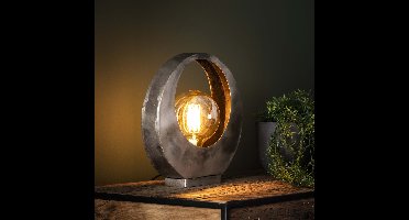 Lyora Industriële tafellampFull Ø 30cm - oud zilver - 7665/29
