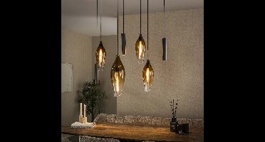 Lyora Stijlvolle hanglampCocoon met fading glas - 7699/90S