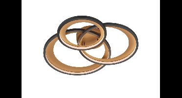 Trio PlafonnièreGranada 3-rings goud met zwart - 673810332