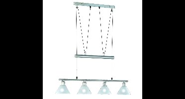 Trio Moderne HanglampSeries 3751 4-lichts nikkel mat - 3751041-07