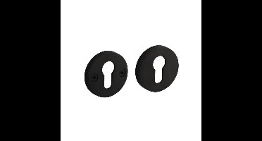 Intersteel Set van 2 cilinderrozettenShiraat zwart - 0023.317587