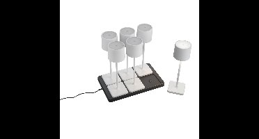 Trio Set van 6 tafellampjesFernandez wit - R54096631