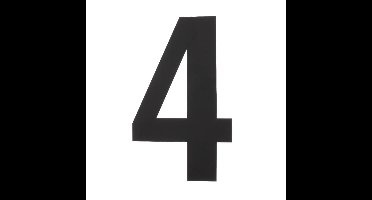 Intersteel Huisnummer 4 XXLNumbra 50cm zwart - 0023.402124