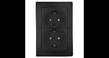 Lyora WandcontactdoosParis 2-voudig met randaarde - 920950089