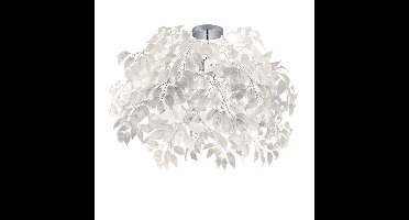 Trio Plafondlamp met blaadjesLeavy 70cm grijswit - R60463001