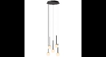 Premium by Lucide Design hanglampCalina 5-lichts met witte bollen - 24406/37/30