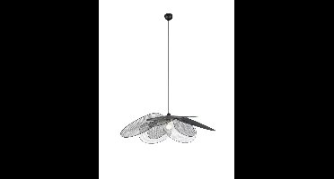 Trio Grote bohemian hanglampFleure Ø 87cm zwart - R36291032