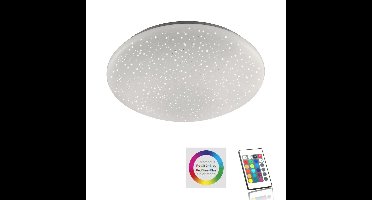 Just Light Instelbare plafonnièreSkyler RGB 38cm met sterren effect - 14242-16