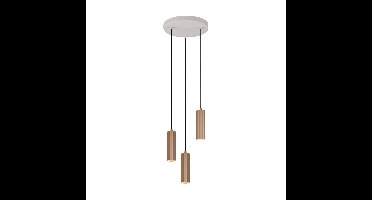 Trio HanglampSoka 3-lichts mokka bruin - 367730365