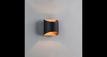 Trio WandlampSamdel design zwart met goud - R26721080