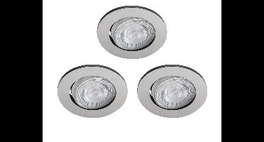 Philips Led inbouwspotsTaragon (3x) 3x4,5w - 2700K - 8,5cm grijs - 75583600