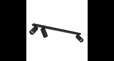 Lyora 3-lichts opbouwspotMono zwart kantelbaar - 7842