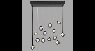 Paul Neuhaus 13-lichts hanglampPure Popup mystic grey - 2590-15