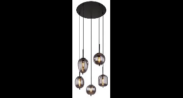 Globo HanglampBlacky zwart 5-lichts - 15345-5