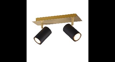 Trio Dubbele opbouwspotMarley zwart met goud - 802400280