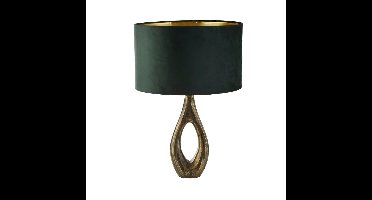 Searchlight Gouden tafellampBucklow met groene kap - EU86531GR