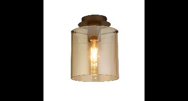 Searchlight Plafondlamp 1-lichtsSweden mocha bruin - 88911-1MO
