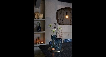 Light & Living Bohemian hanglampPlumeria zwart Ø 50cm - 2963412