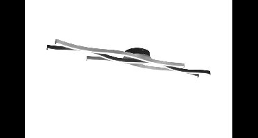 Trio PlafondlampBlaze zwart met metaal - 641210305