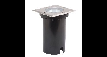 KonstSmide GrondSpot 11cm vierkant RVS - 7608-000