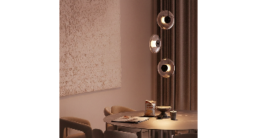 Lyora Unieke hanglampBallet zwart 3-lichts rond - 9416946