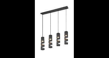 Trio 4-lichts koker hanglampStream zwart - 364000432