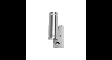 Lyora Dubbele wandspot met sensorOpden RVS - 2x GU10 - ILDED047