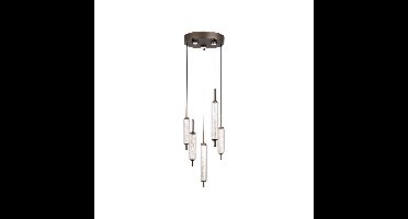 Searchlight Unieke hanglampCattail 5-lichts bubbel glas - 76210-5CL