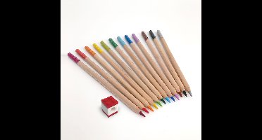 2.0 12-pak farveblyanter med endestykke