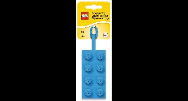 Blauer LEGO 2x4-Stein-Gepäckanhänger