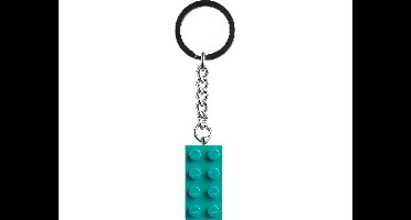 Bright Bluish Green 2x4 Stud Key Chain