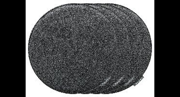 MAGMA 4 stoelkussens (Rond, Antraciet)